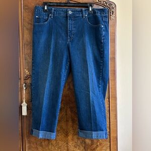 Bandolino Mandie crop jeans 14 average dark